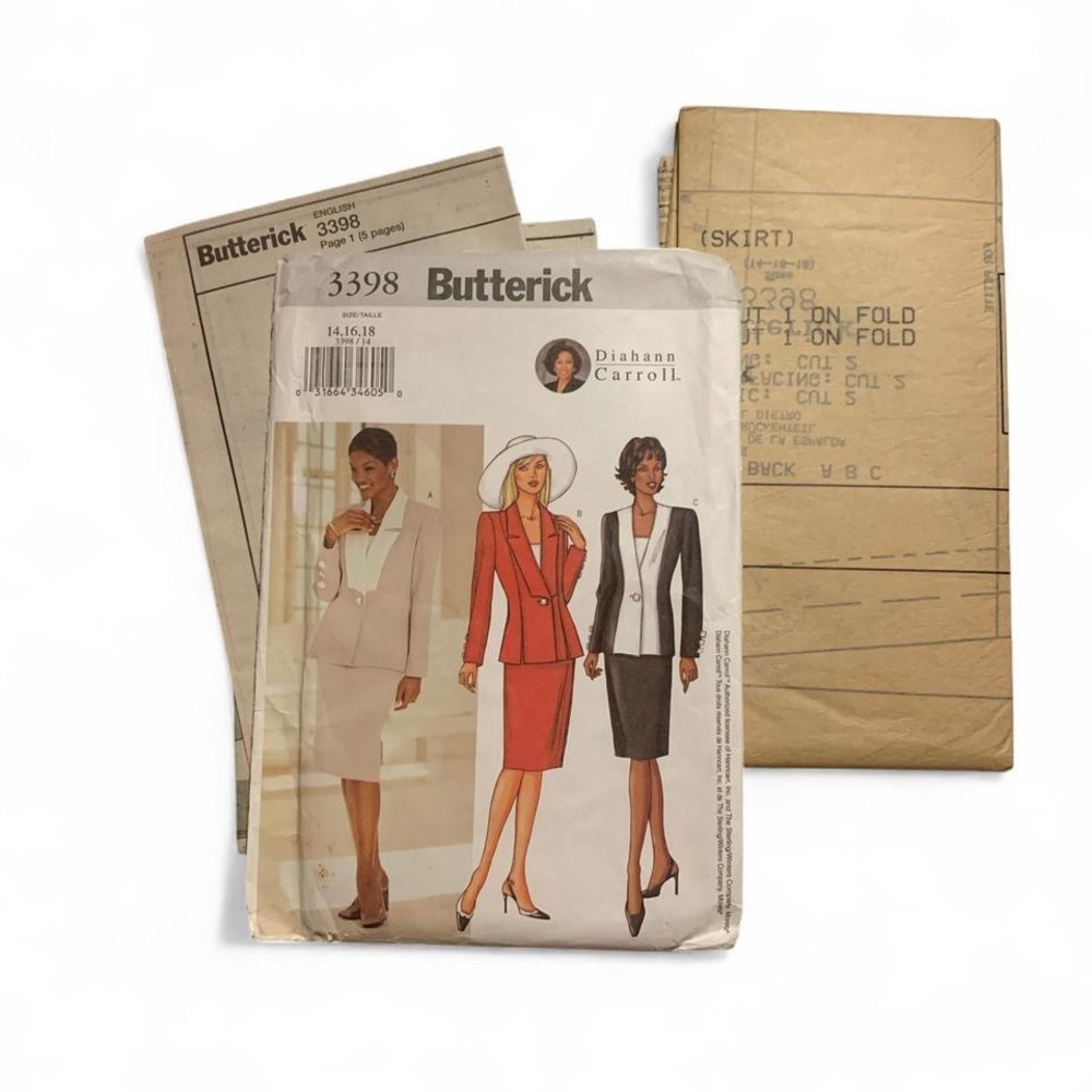 Butterick UNCUT Diahann Carroll 3 Piece Skirt Suit Sewing Pattern